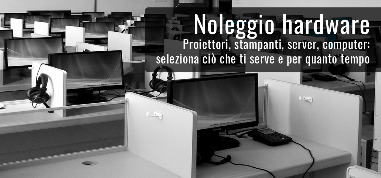 Noleggio stampanti, pc, proiettori, maxischermi